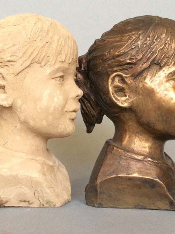 Bronzen portret Zoë 17